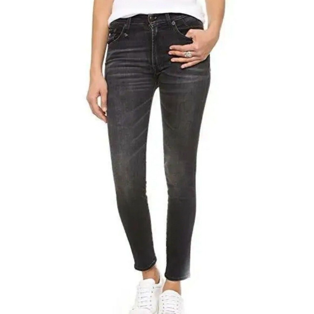 R13 High Rise in DIRTY BLACK Sz 30 R13WM0023-32 Italy High Rise -